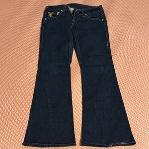 True Religion Dark Blue Flare Jeans
